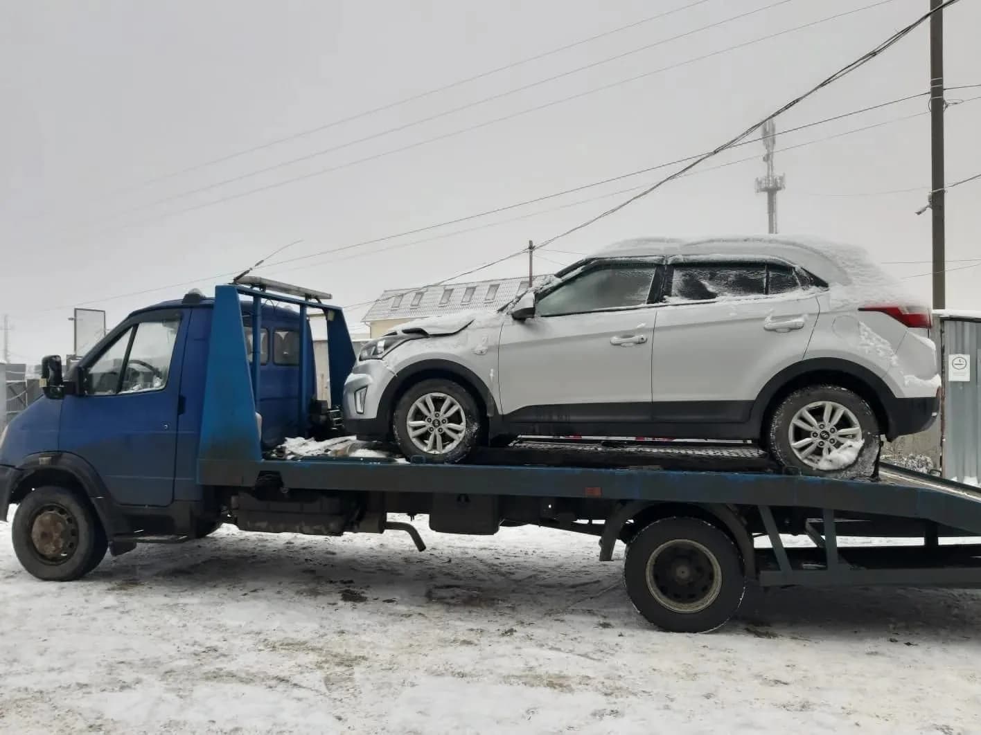 Реальная перевозка внедорожника на эвакуаторе во Владимирской области